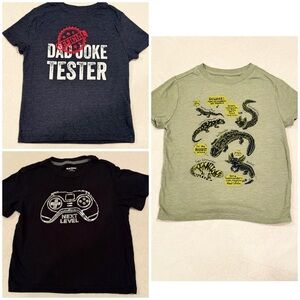4/5T T-shirt bundle: Dad Joke Tester, Salamanders and Next Level Boys  tshirt